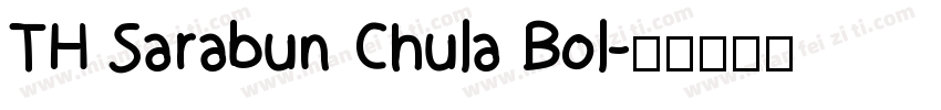 TH Sarabun Chula Bol字体转换